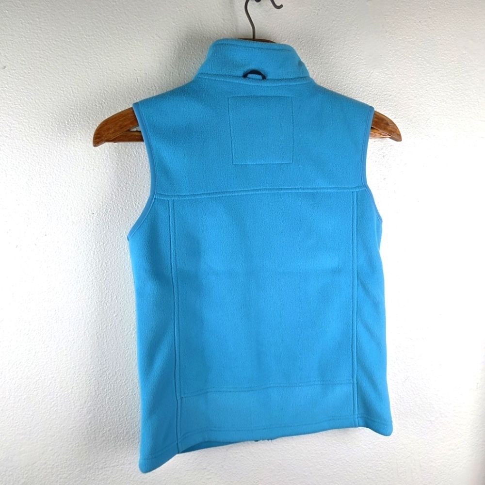 Women's Emperor Penguin Fleece Light Blue Base Layer Fleece Vest Size Small - Picture 7 of 9